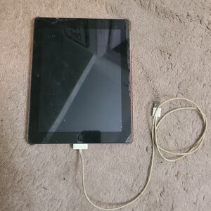 Apple iPad (Black) with Charging Cable